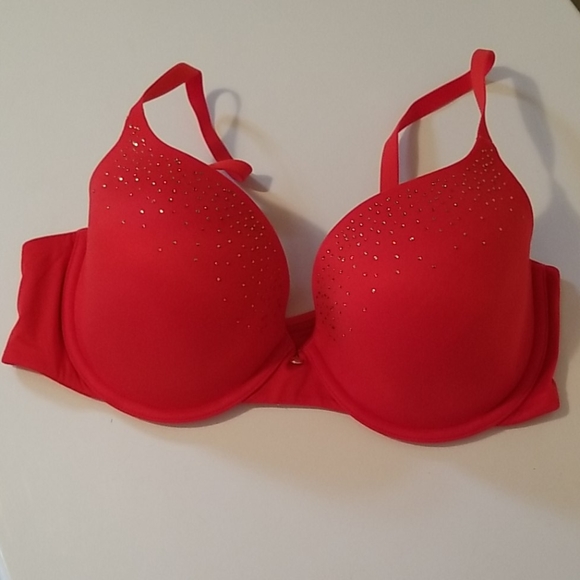 Victoria's Secret Other - Victoria's Secret Red Bedazzled Demi Bra